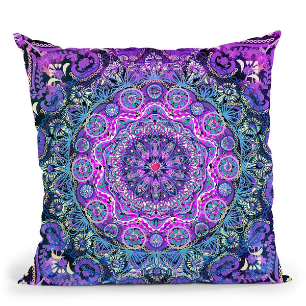 Cosmic Love Mandala Throw Pillow By Cameron Gray
