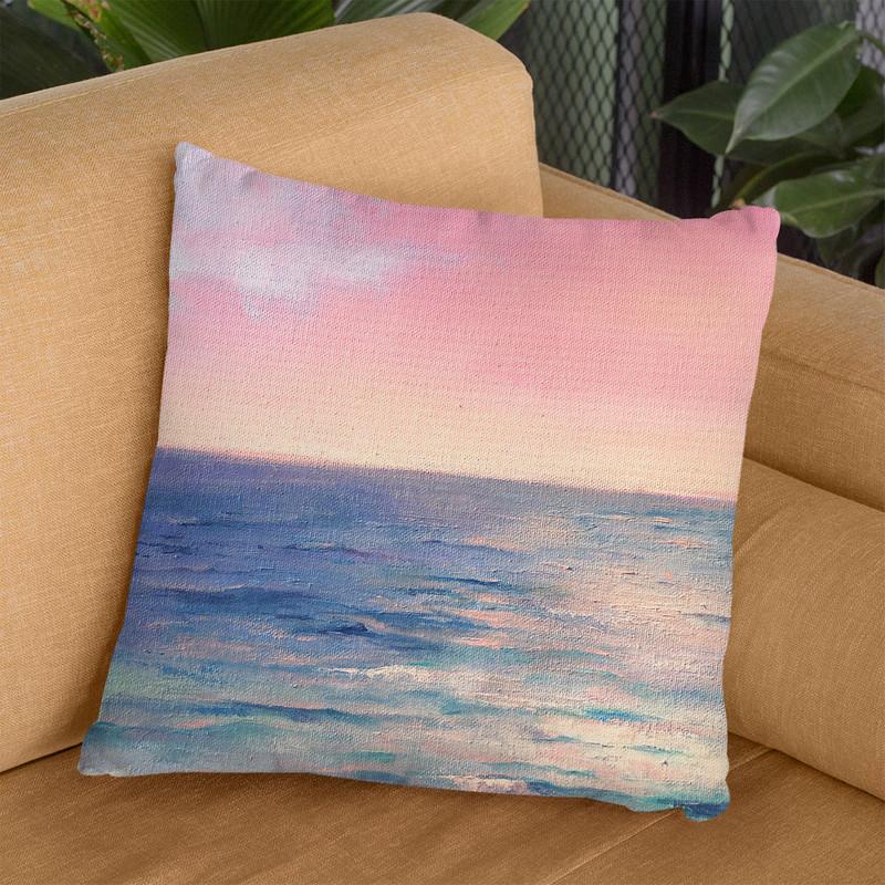 Pink Sunset Throw Pillow By Christine Lindstrom