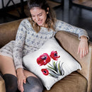 Poppies Throw Pillow By Christine Lindstrom