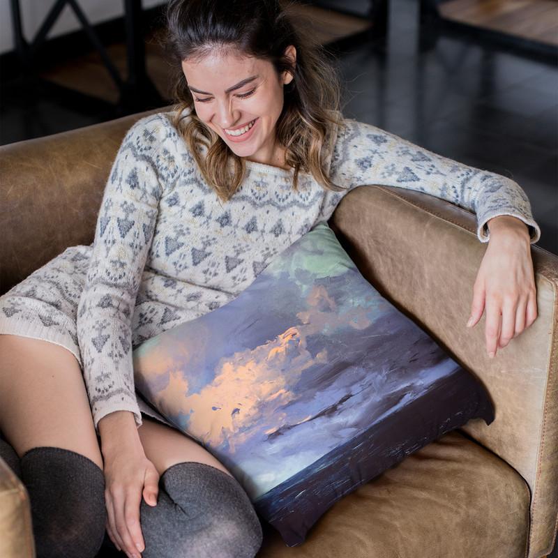Sal Through The Storm Throw Pillow By Christine Lindstrom
