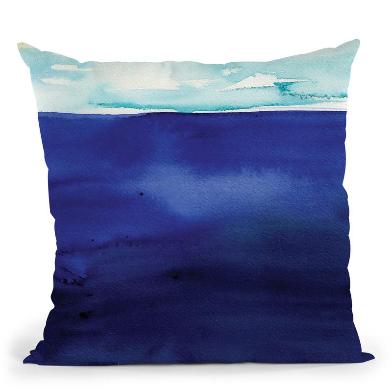 Seascape Throw Pillow By Christine Lindstrom