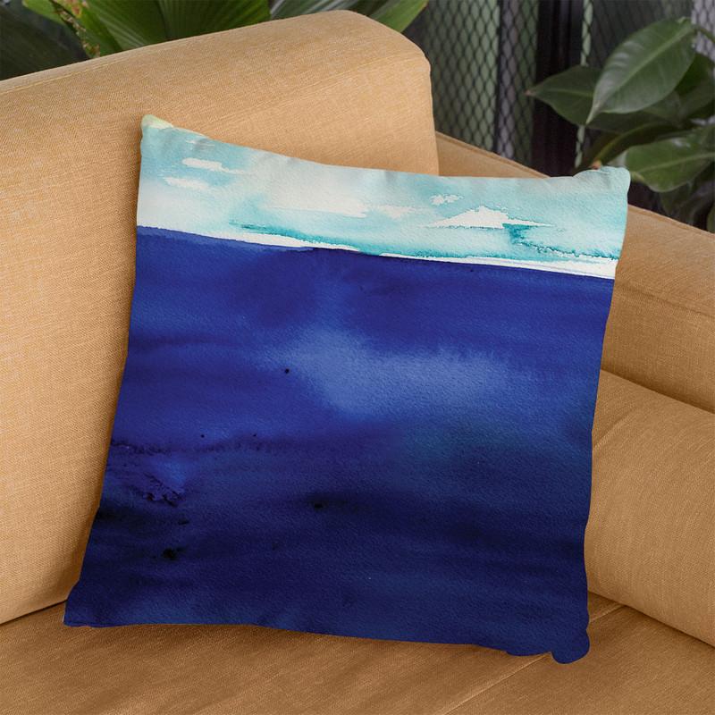 Seascape Throw Pillow By Christine Lindstrom