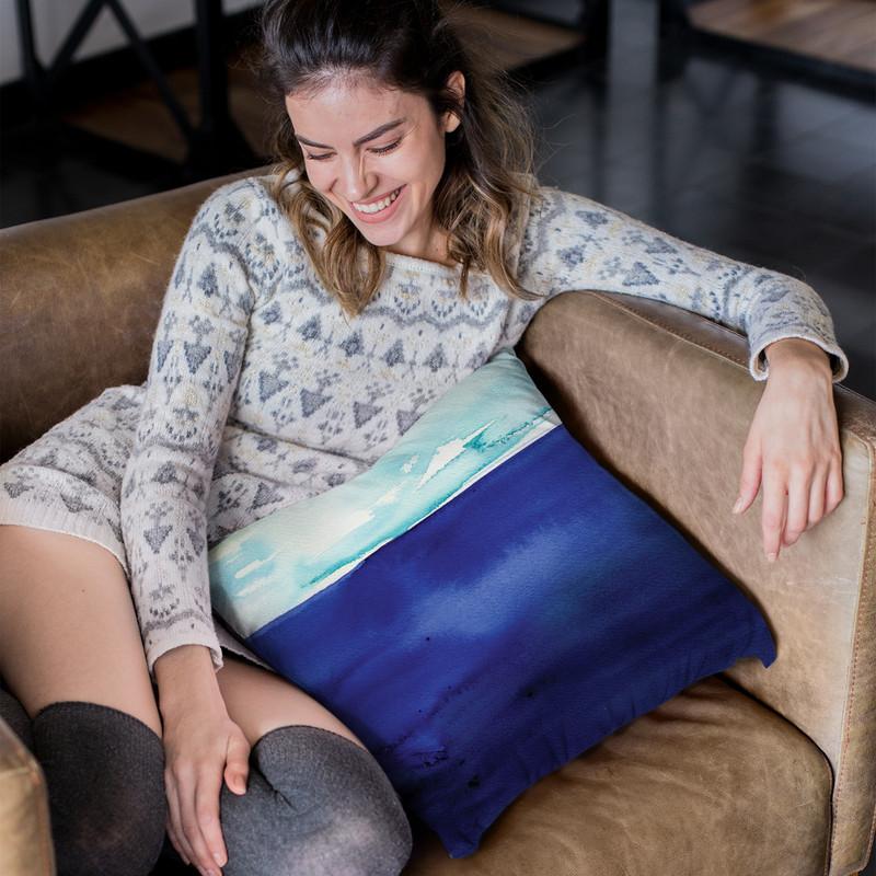 Seascape Throw Pillow By Christine Lindstrom