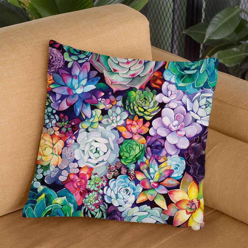 Succulent Garden Small Throw Pillow By Christine Lindstrom