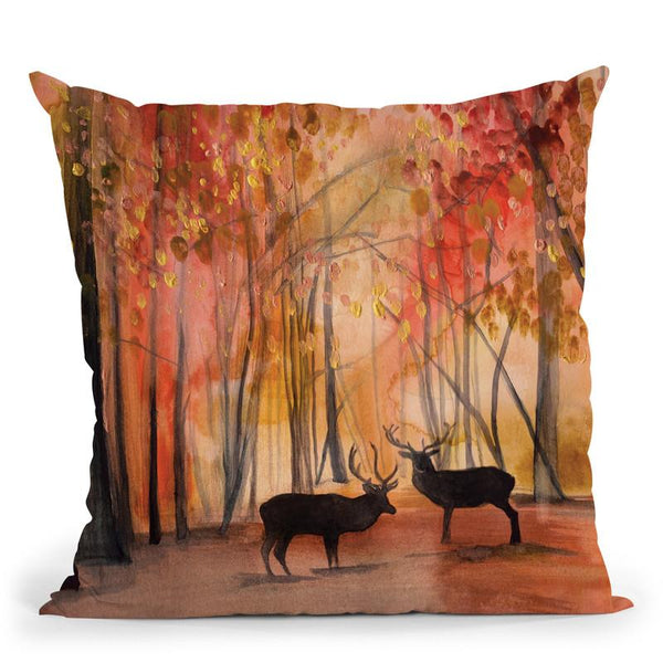 Autumn+Grove Throw Pillow By Christine Lindstrom