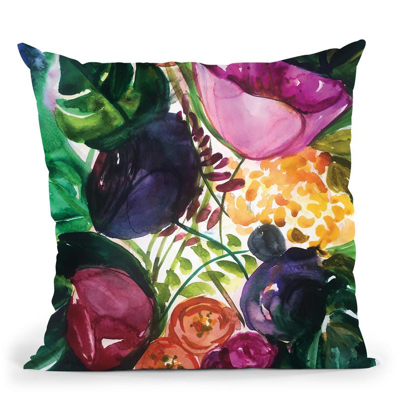 Tropical Vacation Throw Pillow By Christine Lindstrom