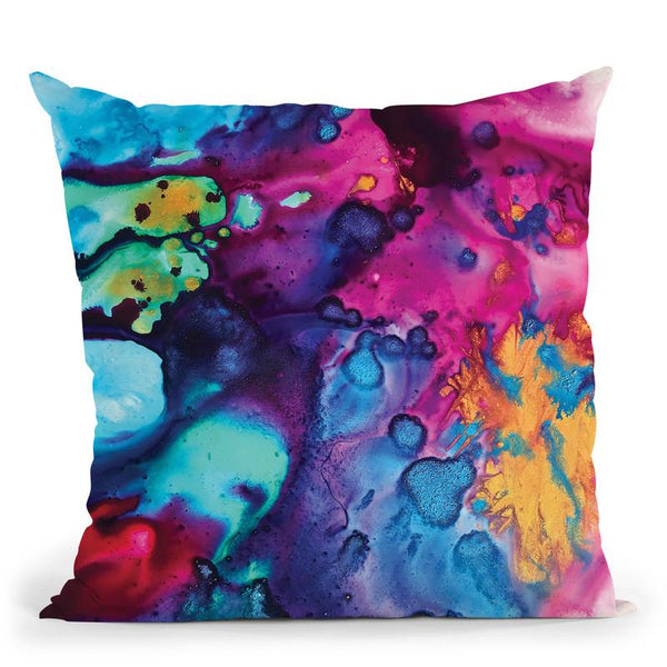 Turquoise Wine Throw Pillow By Christine Lindstrom