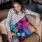 Turquoise Wine Throw Pillow By Christine Lindstrom