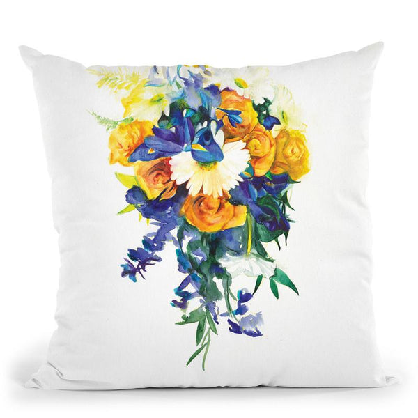 Wedding Bouquet Throw Pillow By Christine Lindstrom