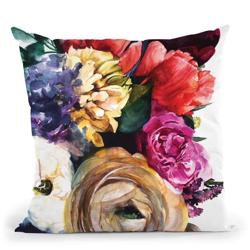Wild Garden Throw Pillow By Christine Lindstrom