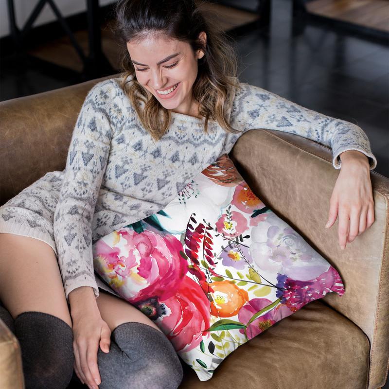 Bloom Ii Small Throw Pillow By Christine Lindstrom