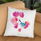 Blue Bird In The Flowers Small Throw Pillow By Christine Lindstrom