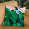 Blue Bird In The Monstera Plant Small Throw Pillow By Christine Lindstrom