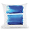 Abstract In Blue Throw Pillow By Christine Lindstrom
