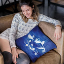 Cyanotype Throw Pillow By Christine Lindstrom