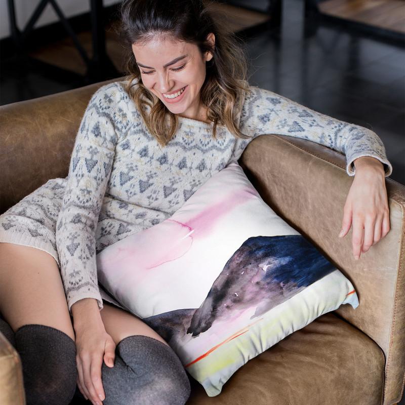 Desert Mountain Ii Throw Pillow By Christine Lindstrom
