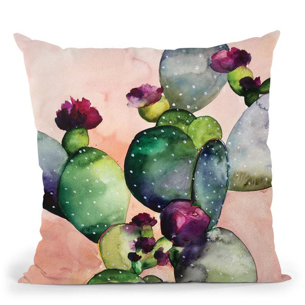 Desert Rose Ii Throw Pillow By Christine Lindstrom