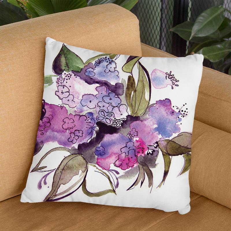 Floral Ii Throw Pillow By Christine Lindstrom