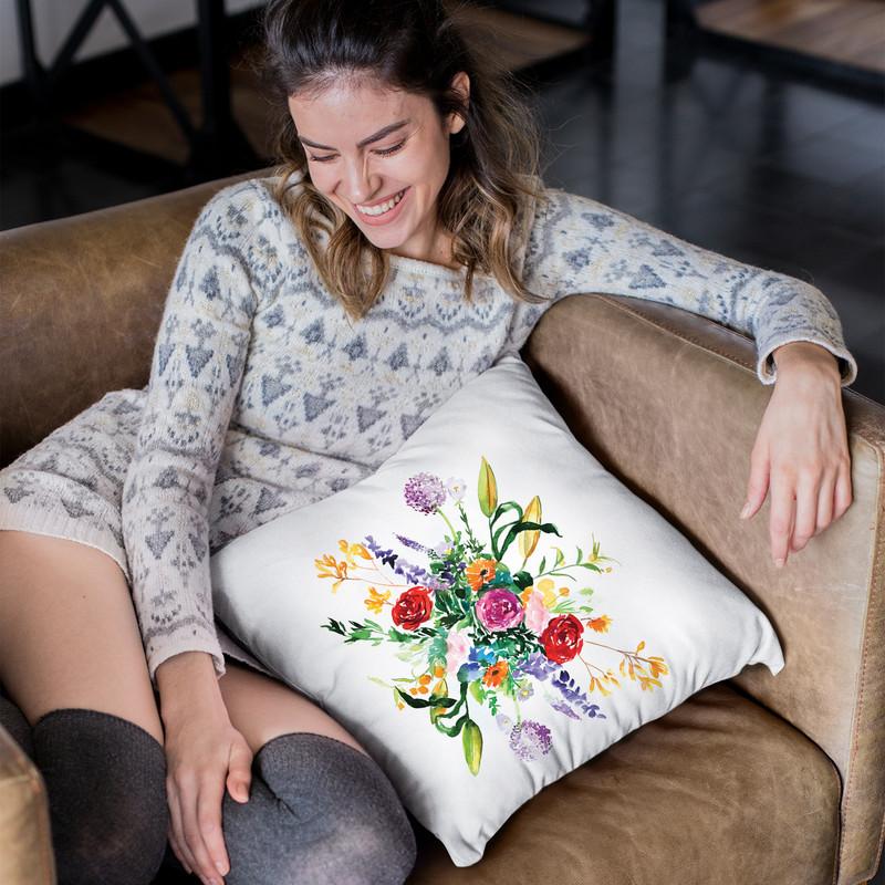 Flower Mandala Throw Pillow By Christine Lindstrom