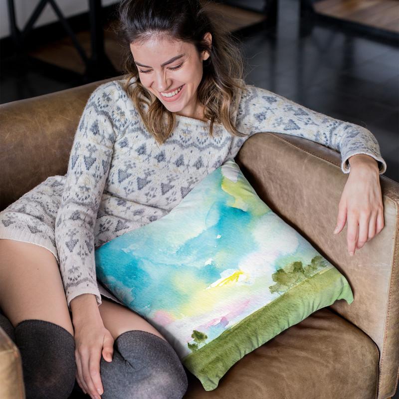 Landscape Vii Throw Pillow By Christine Lindstrom