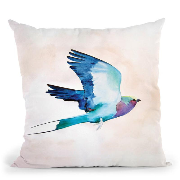 Lilac Roller Throw Pillow By Christine Lindstrom