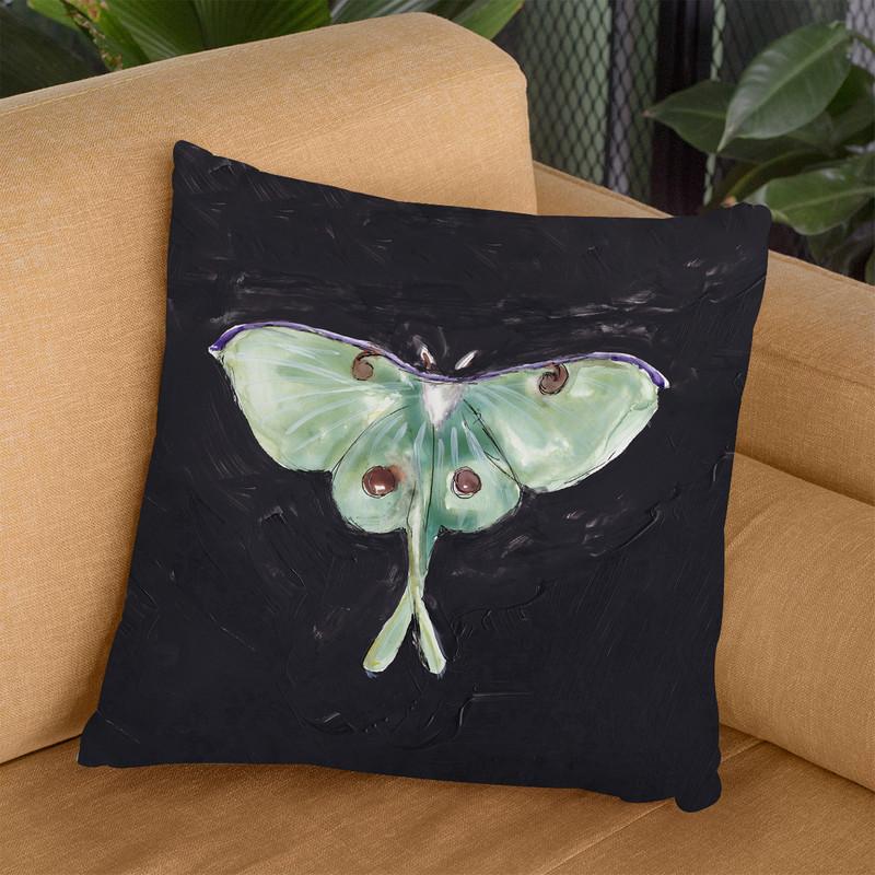 Luna Moth Throw Pillow By Christine Lindstrom