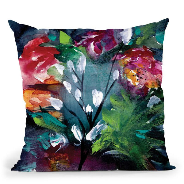 Night Garden Iii Throw Pillow By Christine Lindstrom
