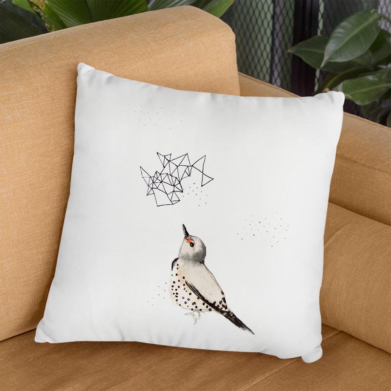 Northern Flicker Throw Pillow By Christine Lindstrom