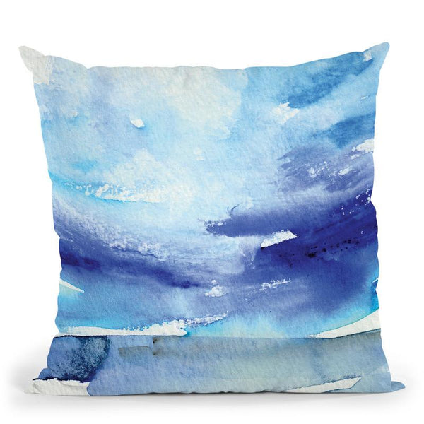 Oceanscape I Throw Pillow By Christine Lindstrom