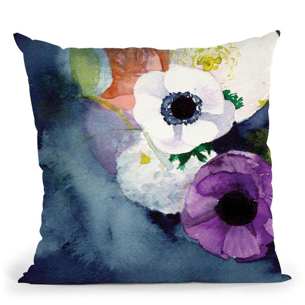 Anemones Throw Pillow By Christine Lindstrom
