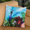 Peacock Garden Ii Throw Pillow By Christine Lindstrom