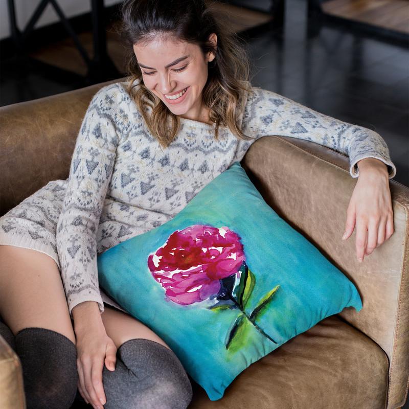 Peony Throw Pillow By Christine Lindstrom
