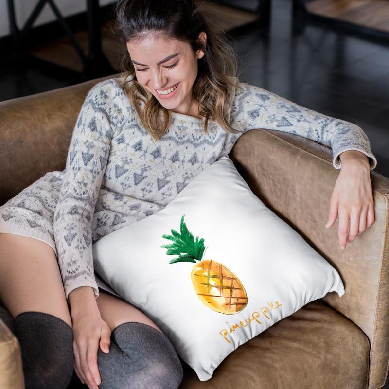 Pineapple Throw Pillow By Christine Lindstrom