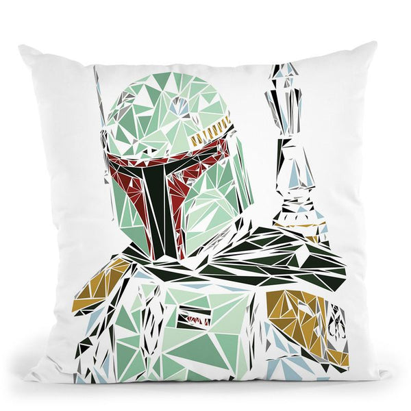 Boba Fett Throw Pillow By Christian Mielu