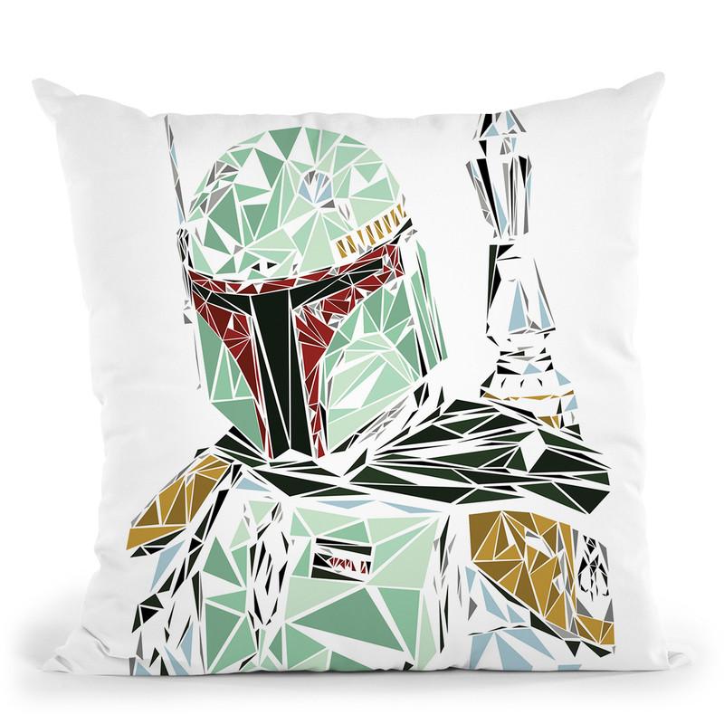 Boba Fett Throw Pillow By Christian Mielu