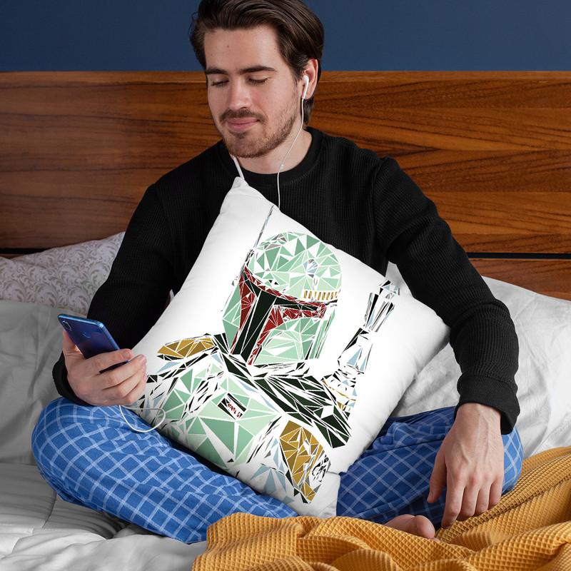 Boba Fett Throw Pillow By Christian Mielu