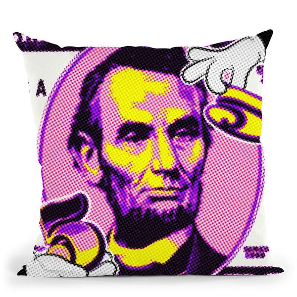 Abraham 5 Bill Throw Pillow By Christian Mielu