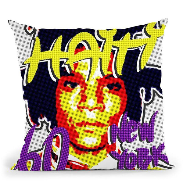 Basquiat Throw Pillow By Christian Mielu