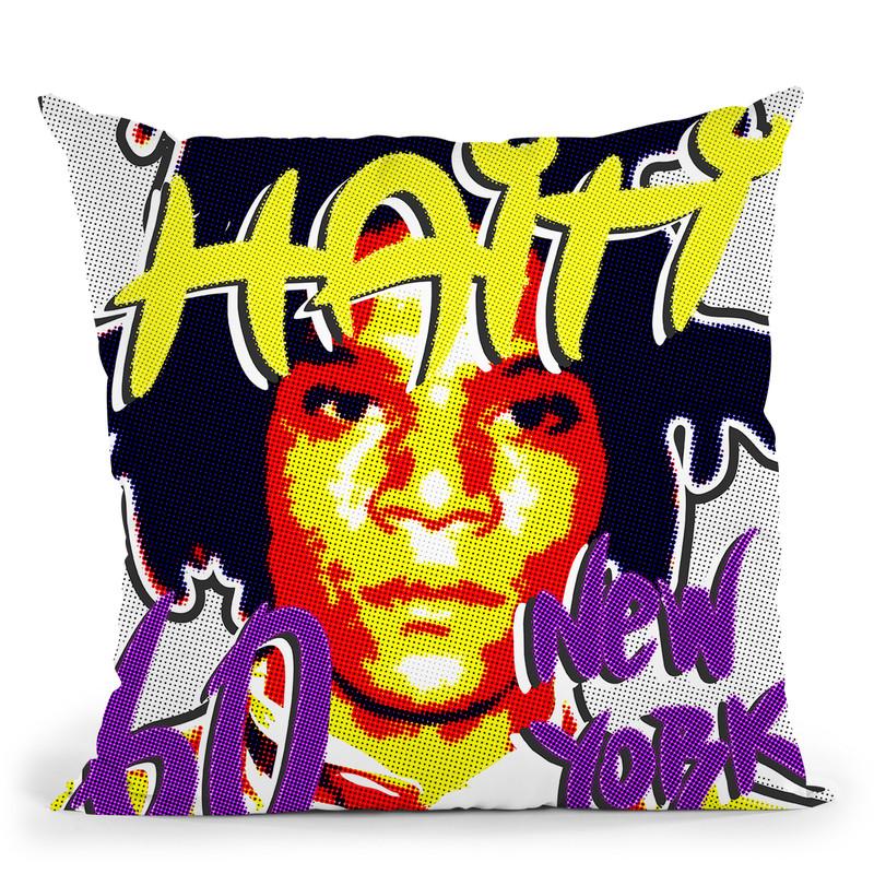 Basquiat Throw Pillow By Christian Mielu