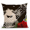 Chimp And Roses Ii Throw Pillow By Christian Mielu