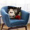 Chimp And Roses Ii Throw Pillow By Christian Mielu