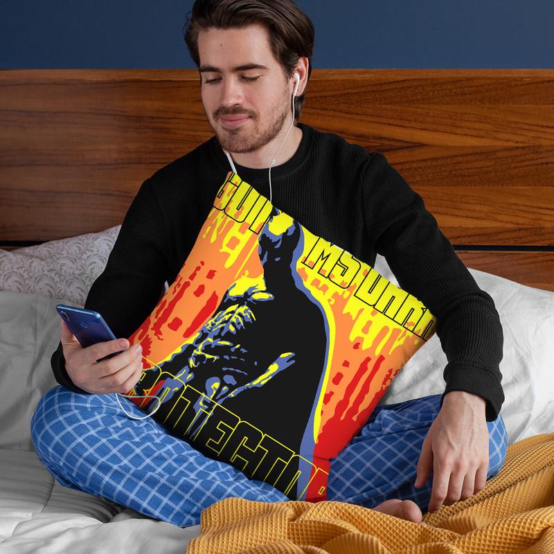 Gothams Guardian Throw Pillow By Christian Mielu