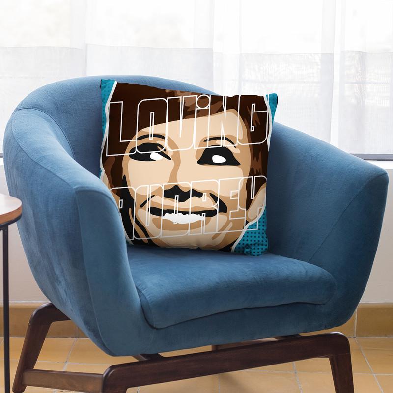 Loving Audrey I Throw Pillow By Christian Mielu
