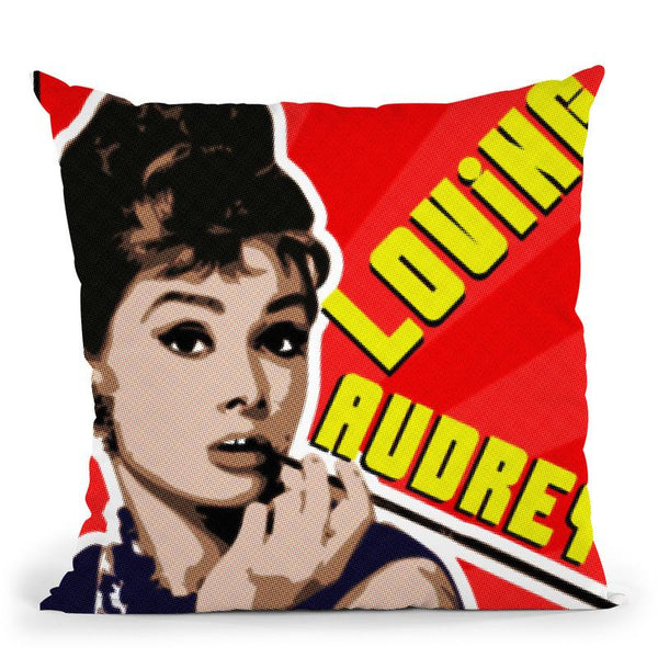 Loving Audrey Smoking Throw Pillow By Christian Mielu