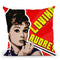 Loving Audrey Smoking Throw Pillow By Christian Mielu
