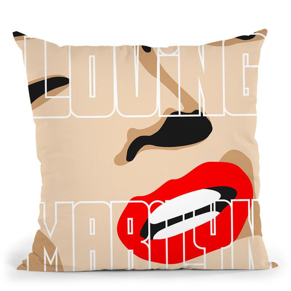 Loving Marilyn Iii Throw Pillow By Christian Mielu