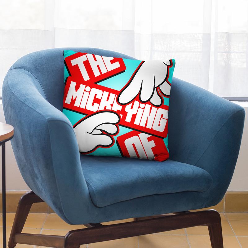 Making Of Mickey Ii Throw Pillow By Christian Mielu