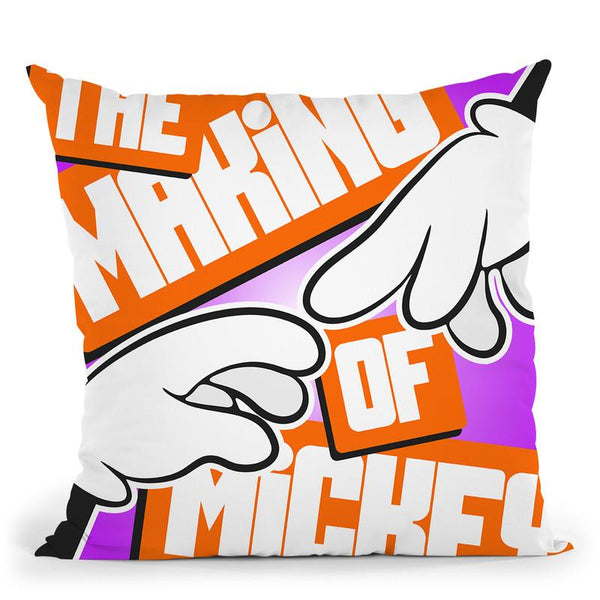 Making Of Mickey Iii Throw Pillow By Christian Mielu