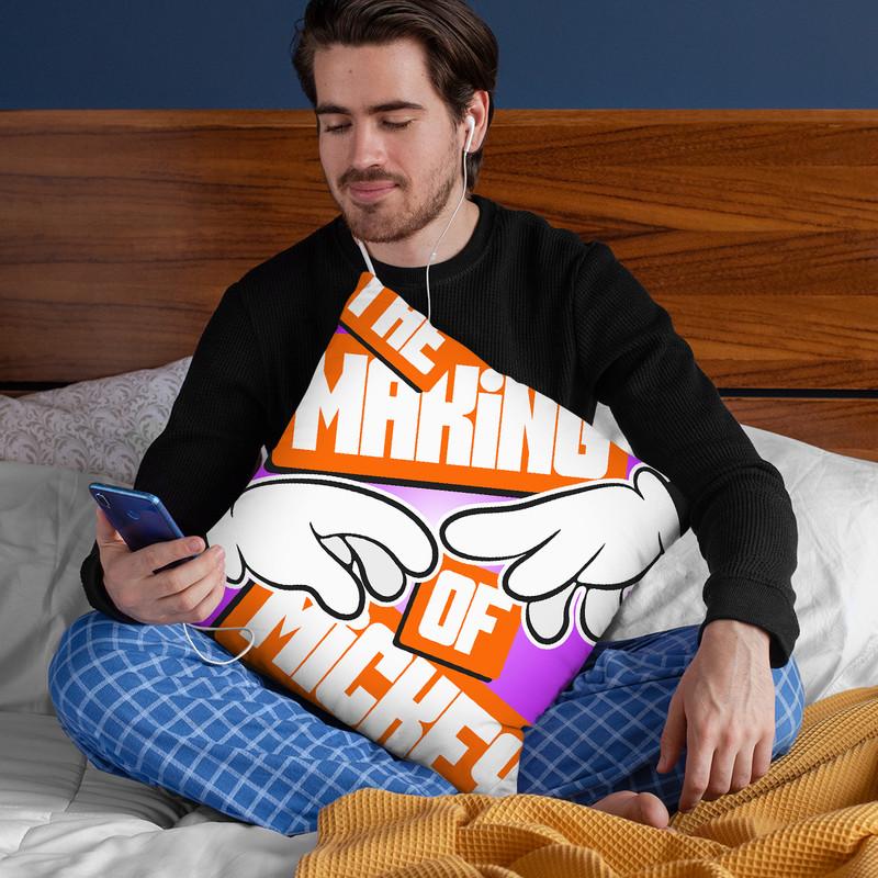 Making Of Mickey Iii Throw Pillow By Christian Mielu