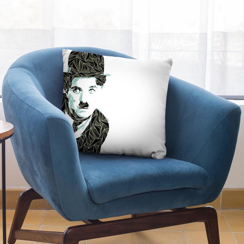 Charlie Chaplin Throw Pillow By Christian Mielu